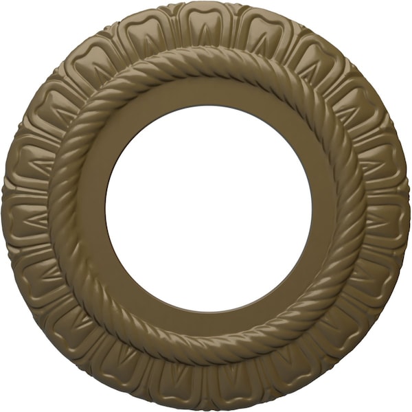 Ekena Millwork Claremont Ceiling Medallion (Fits Canopies up to 5 5/8"), 9"OD x 4 1/2"ID x 1/2"P, Mississippi Mud CM09CLMMF - main